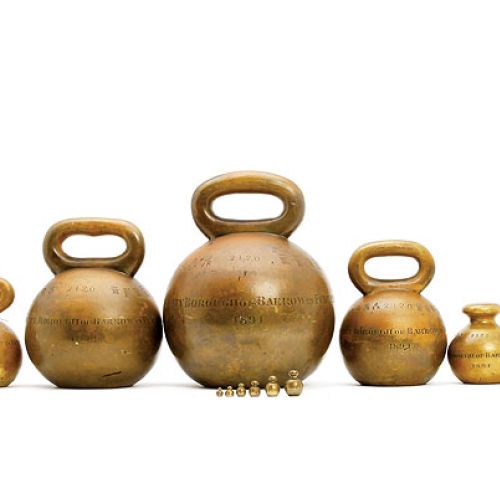 Mosiężne odważniki, Doyle Son, 1894 r., Wielka Brytania