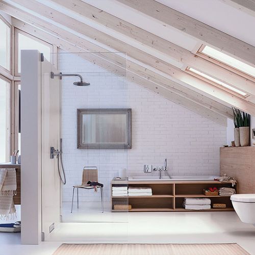 Na poddaszu, ale jaki. Geberit. Urządzamy łazienkę jak salon