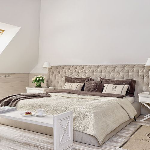 Napisy na meblach i ścianach wymyślili gospodarze, a namalowała Bożena Kocój.