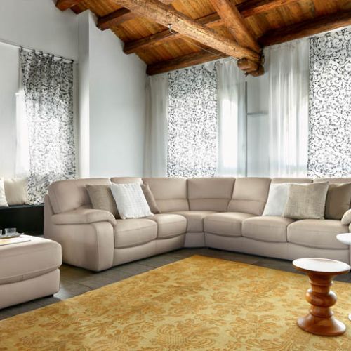 Narożnik Devon firmy Ditre Italia z funkcją do spania. GALERIA WNĘTRZ