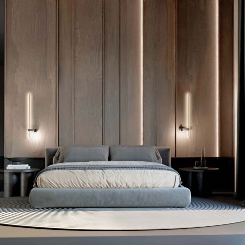 kinkiety przy łóżku