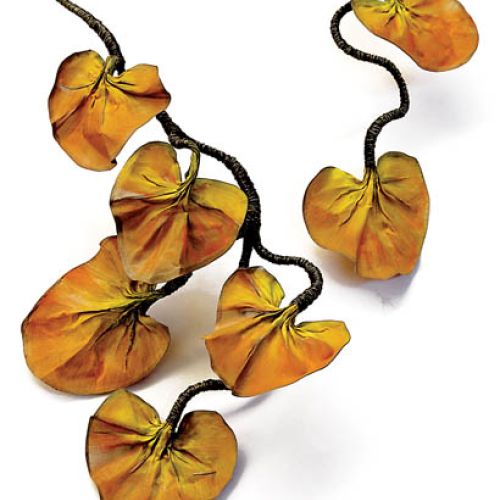 Naszyjnik - Paweł Kaczyński. Biżuteria jak jesienne liście