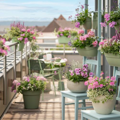 pelargonia bluszczolistna to jeden z najbardziej odpornych kwiatów balkonowych