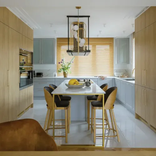 aranżacja kuchni otwartej na salon