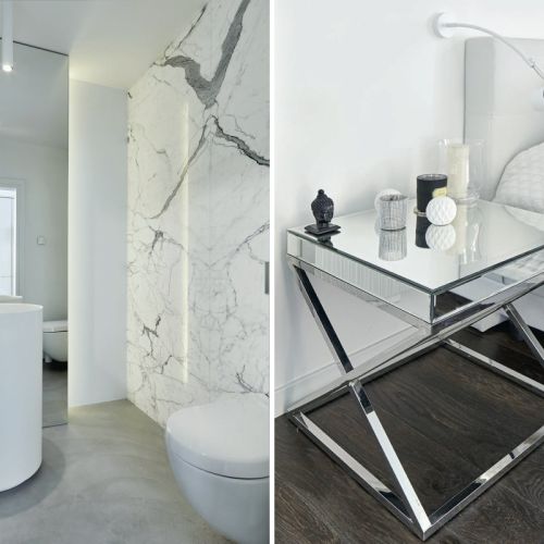 Nowoczesny dom z 65-metrowym tarasem w otulinie Kampinoskiego Parku Narodowego.