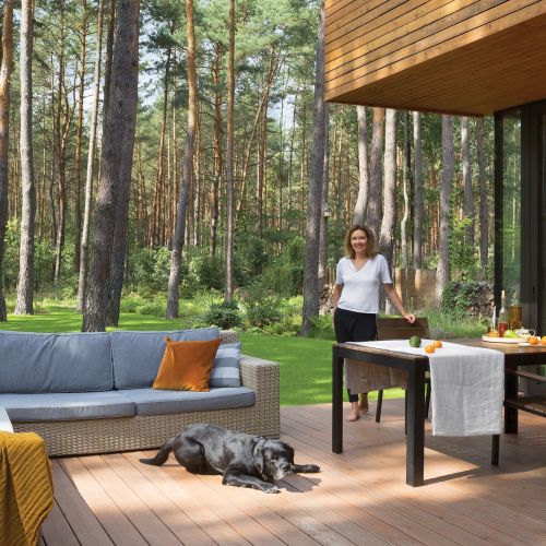 nowoczesny taras drewniany