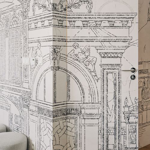 nowoczesny apartament w łodzi z klasycznymi detalami