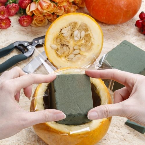 jak zrobić kwiatową dekorację z dyni