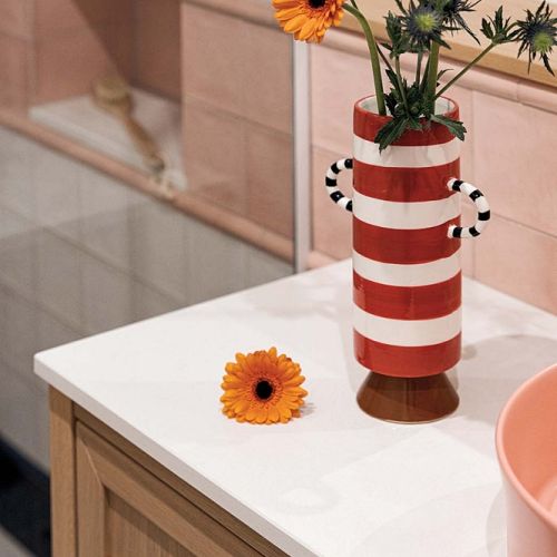 pastelowa łazienka dekoracje