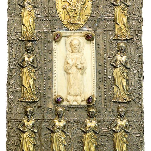 Okładka Hymnów św. Stefana zdobiona kością słoniową i złotem, XII-XIII w., Niemcy