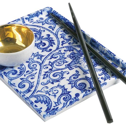 Oriental, talerz na sushi. Ceramika Marka Cecuły