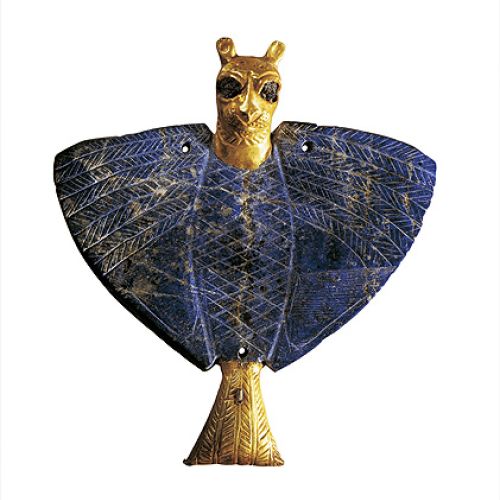 Orzeł z głową lwa, Mari, Syria. Klejnoty Mezopotamii