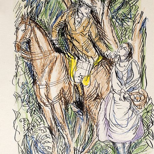 Panicz i dziewczyna. Antoni Uniechowski