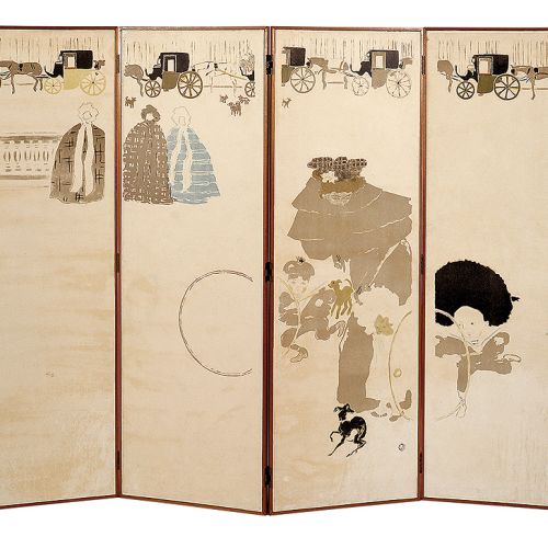 Pierre Bonnard, parawan, litografia, 1894-1897 r.