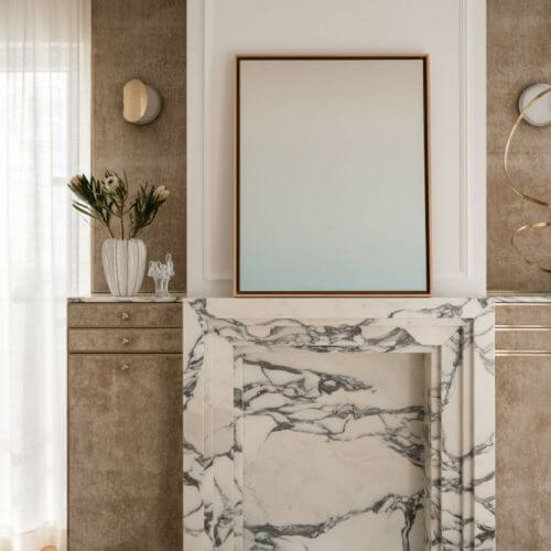 kaszmirowy salon dekoracje