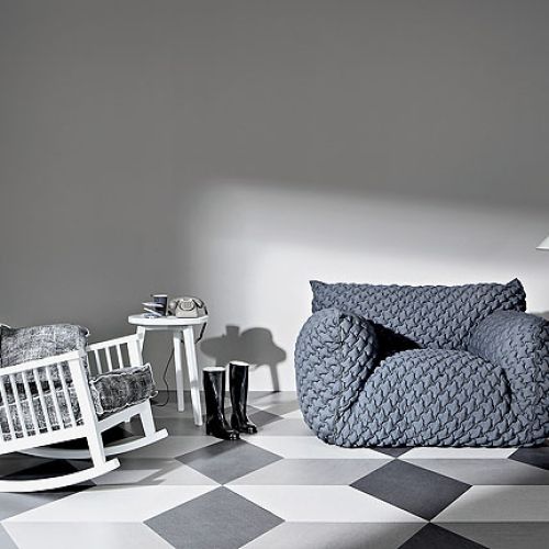 Pikowane szarości z kolekcji Gray Sweet Nuvola. Paola Navone dla GERVASONI