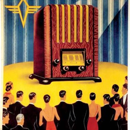 Plakat reklamowy radia Elektrit, lata 20/30. XX w.,