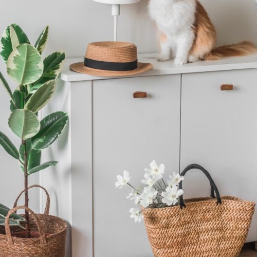 mały i wąski przedpokój aranżacje