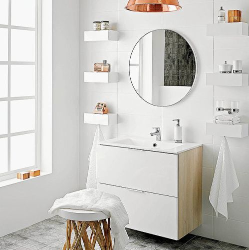 Modne półki i szafki do łazienki