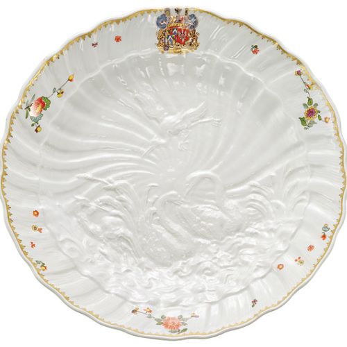 Talerz z serwisu łabędziego