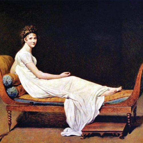 Portret madame Récamier, Jacques Louis David, 1800 r.