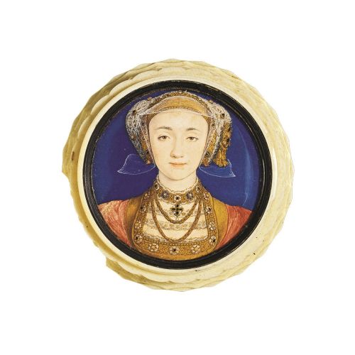 Pudełko z portretem Anny z Kleve według Hansa Holbeina Młodszego, XVII w.