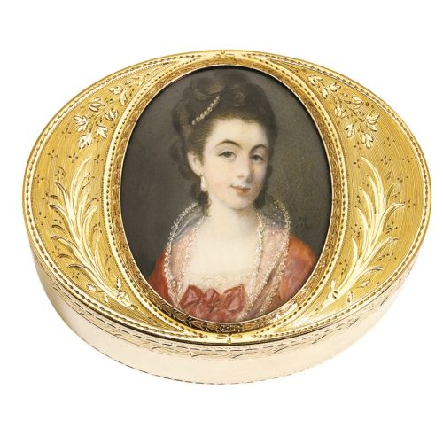 Złote pudełko z portretem Vertue Jodrell, 1773 r.