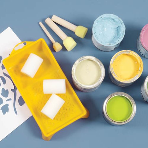 Potrzebne materiały. Malowana łączka