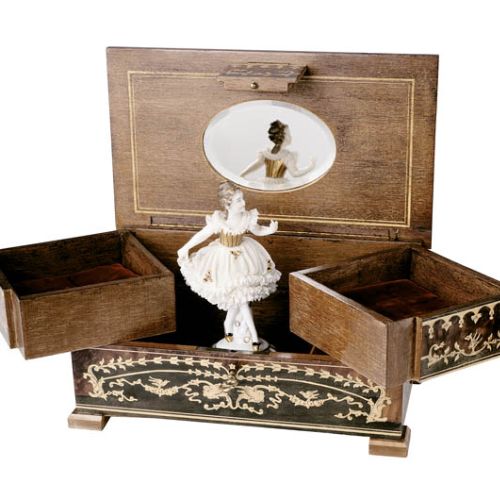 Pozytywka - po otwarciu wieczka wyskakuje tancerka, GETTY IMAGES/ FLASH PRESS MEDIA