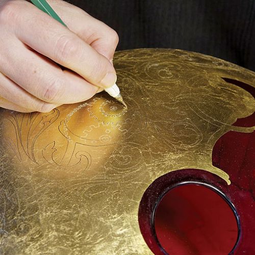 Projektant przy pracy, Manufaktura Salviati, Wenecja.