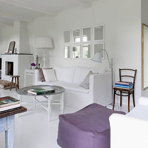 Prosty styl skandynawski obok orientalnych dodatków.