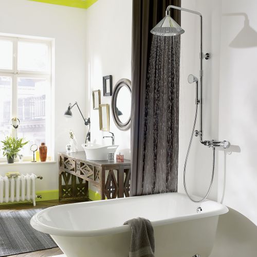 AXOR FRONT SHOWERPLPE, nie tylko do łazienki w angielskim stylu, cena kompletu prysznicowego 7650 zł