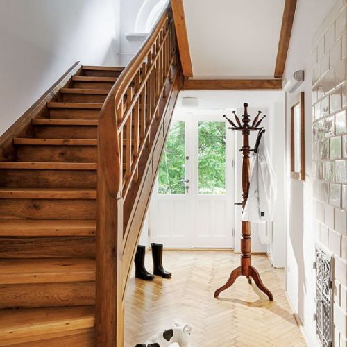 rustykalny hol przedpokój