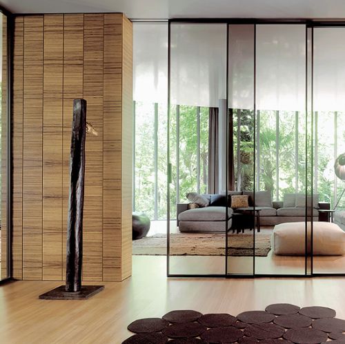 Przesuwane panele szklane Pavilion Minimal marki TRE-Più, cena jednego skrzydła – od 5000 zł, Kari Mobili