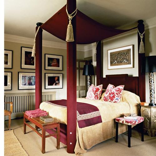 Dom w stylu kolonialnym - sypialnia