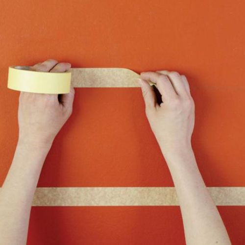 Przyklejamy taśmę malarską. W stronę Orientu