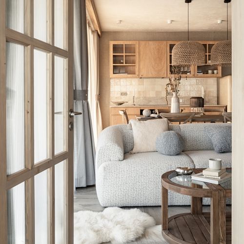 górskie wnętrze elegancja i spokój