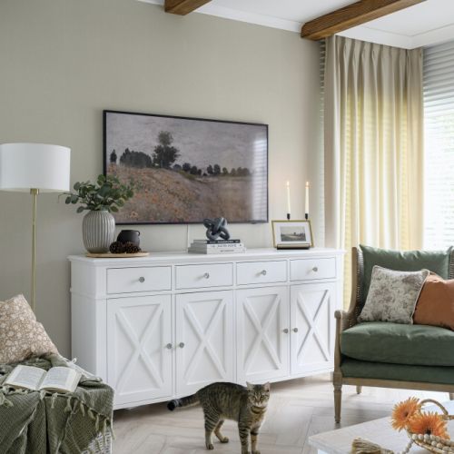 przytulny salon w domu Irysovo Home