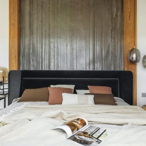 nowoczesny dom góralski sypialnia