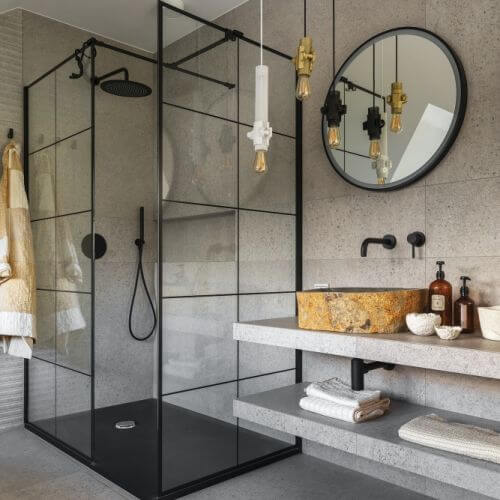 nowoczesny dom góralski łazienka