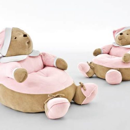 Puf NANAN PUCCIO to nie tylko element dekoracyjny pokoju dziecka, ale także świetna zabawka, na której maluch może skakać