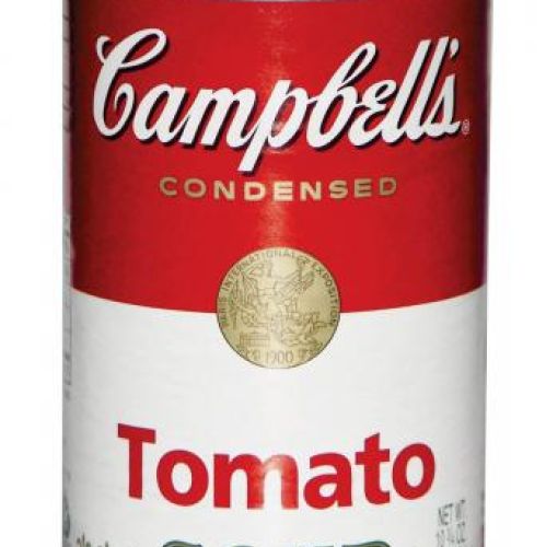 Puszka firmy Cambell s z ulubioną zupą Andy Warhola.