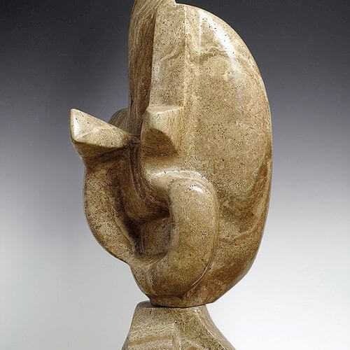 Quetzalcoatl , marmur, 1992 r. Kamienne szczęście