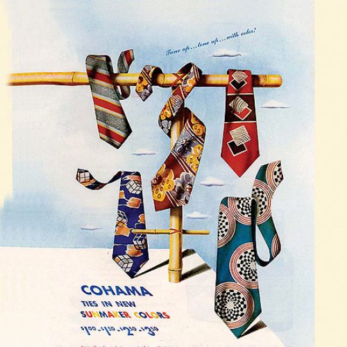 Reklama krawatów Cohama, 1947 r. Jak Chorwaci nauczyli nas wiązać krawaty