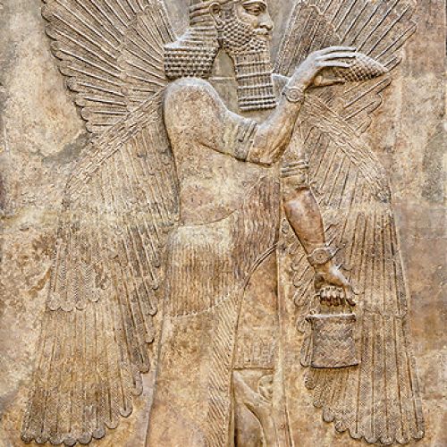 Relief z Północnego Pałacu króla Sargona II, Dur-Szarrukin, Asyria, Luwr