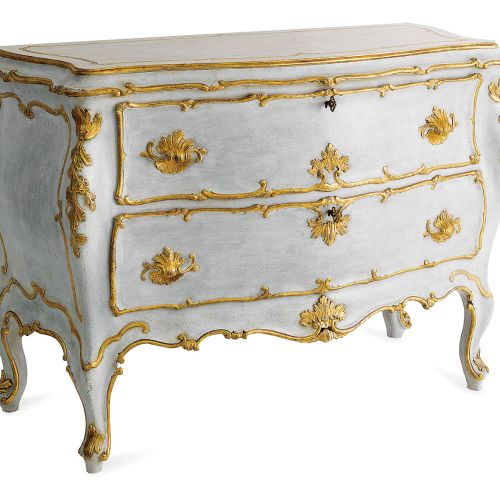Rokokowa komoda ze złotymi elementami– ROBERTO GIOVANNINI