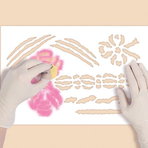 Romantyczny wzór - kokardki. Wzór na romantyczne wnętrze