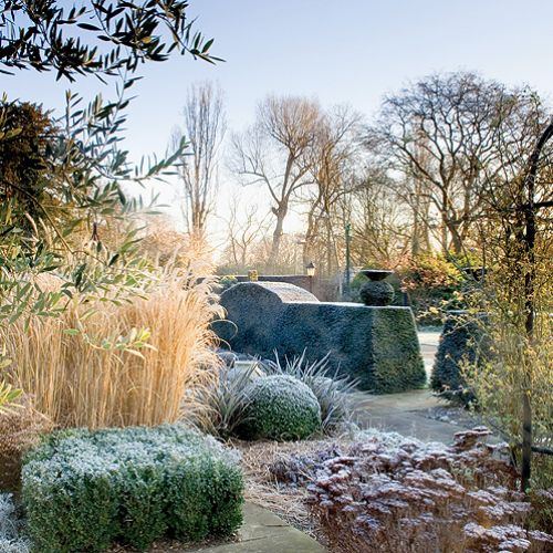 Rośliny jednoroczne są specjalnie zostawiane w ziemi na czas mrozów, jeśli tylko, jak powiada ogrodnik,
