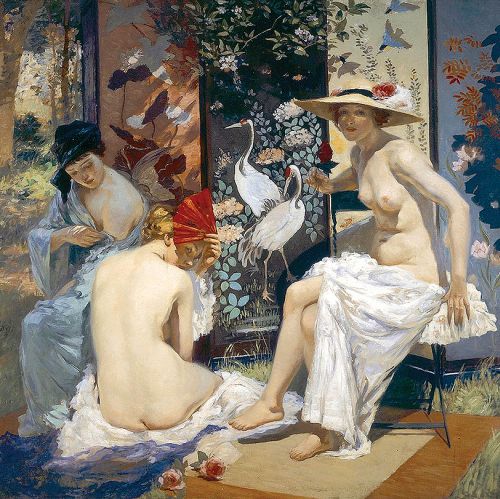 Rupert Bunny Kąpiel słoneczna , 1913 r.