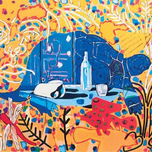 Ryszard Grzyb Samotna martwa natura - Artaud - smutek cierpiących przedmiotów. (Pracownia artysty) , 1999 r.